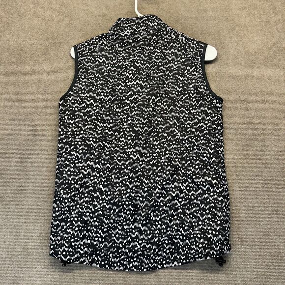 Wake Forest Peter Millar Vest Women's XS Black Full Zip E4 Wind Reversible Geo - Picture 10 of 10